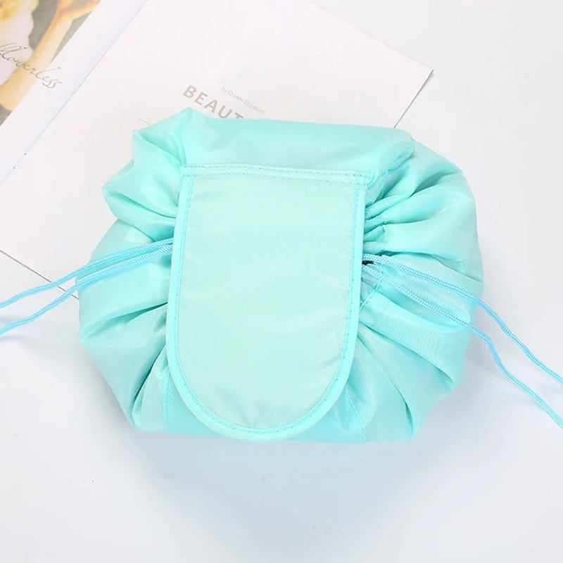 Women Drawstring Cosmetic Bag Travel Storage Makeup Bag Organizer Female Make up Pouch Portable Waterproof Toiletry Beauty Case