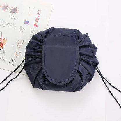 Women Drawstring Cosmetic Bag Travel Storage Makeup Bag Organizer Female Make up Pouch Portable Waterproof Toiletry Beauty Case