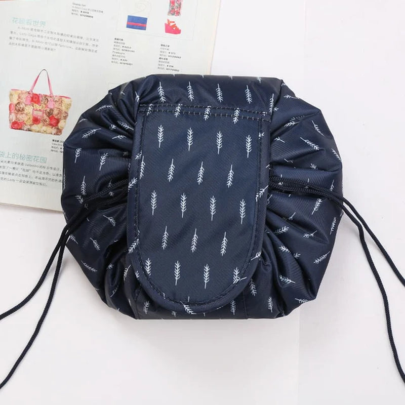 Women Drawstring Cosmetic Bag Travel Storage Makeup Bag Organizer Female Make up Pouch Portable Waterproof Toiletry Beauty Case