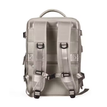 Large Carry-On Backpack: USB Charging, Water Resistant